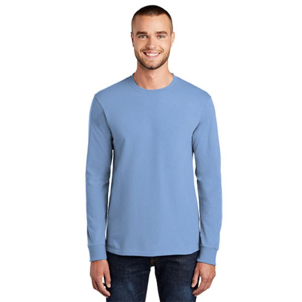 Picture of Men's 100% Cotton Essential Long Sleeve Tee