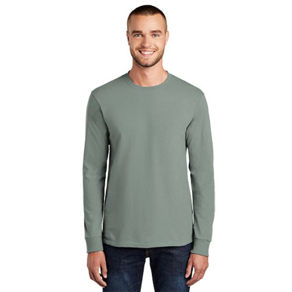 Picture of Men's 100% Cotton Essential Long Sleeve Tee