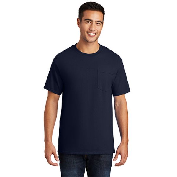 Picture of Men's 100% Cotton Essential Pocket Tee