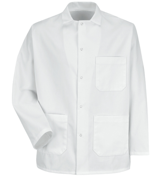 Picture of Gripper Front Short Butcher Coat with Pockets